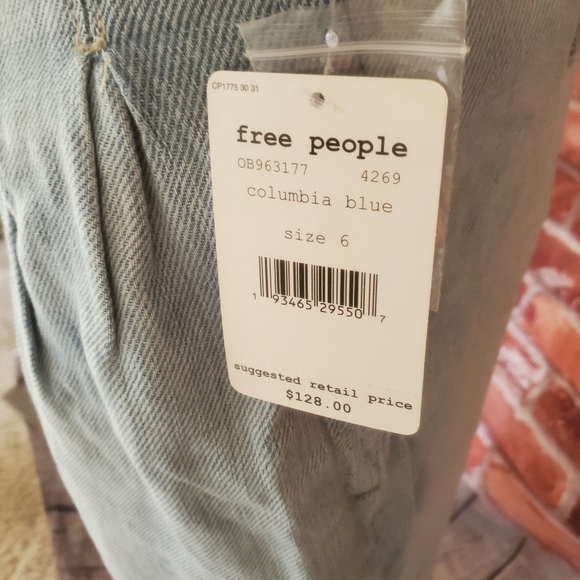 We The Free Mover and Shaker Paper Bag Jeans Sz 6 - Picture 6 of 8